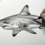 Steps To A Perfect Lemon Shark Drawing From Start To Finish