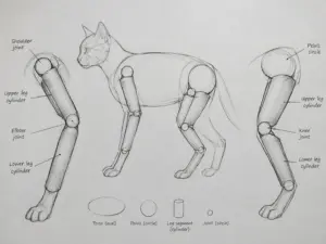 Read more about the article Cat Base Drawing Sketches To Build Your Feline Portrait