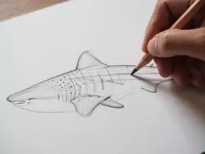 Read more about the article Steps To Create A Majestic Whale Shark Drawing For Beginners