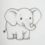 Cute Elephant Drawings That Are Trunk-Tastic And Easy