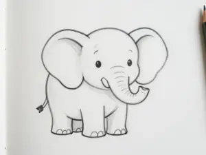 Read more about the article Cute Elephant Drawings That Are Trunk-Tastic And Easy