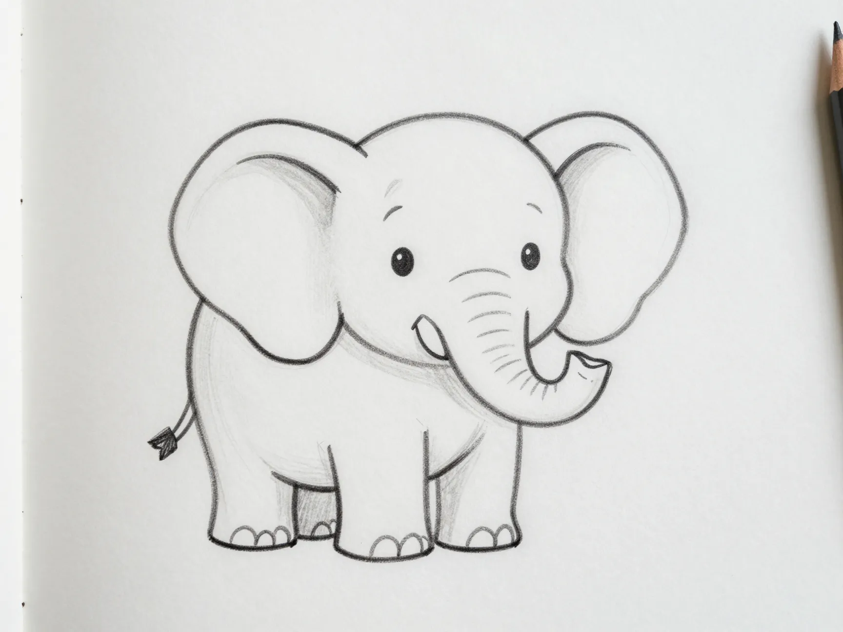 Read more about the article Cute Elephant Drawings That Are Trunk-Tastic And Easy
